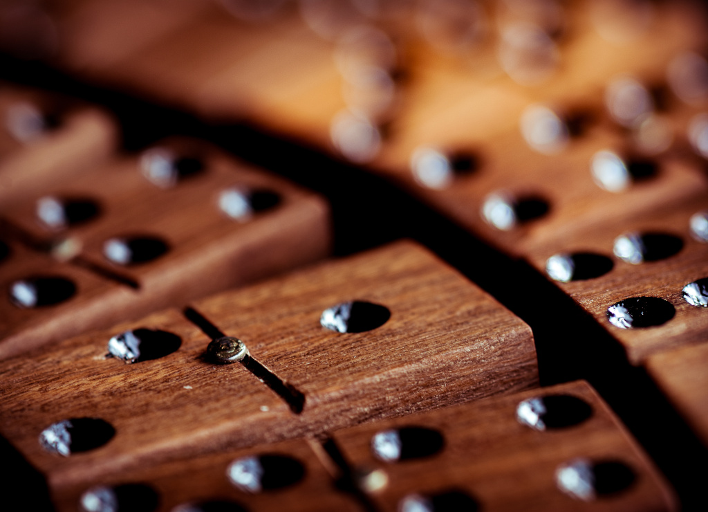 wooden dominos
